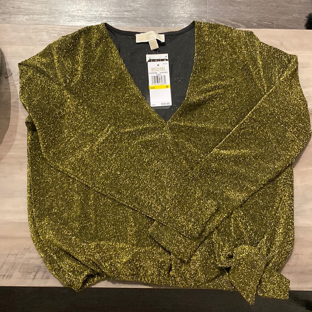 Michael Kors Wrap Top NWT Medium